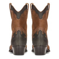 Mens High Western Boots Real Leather Brown Riding Dancing Hunting Cowboy Vintage Pointed Toe