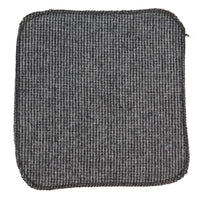 281 - Men's Grey Herringbone Tweed Wool Tie & Handkerchief 2"