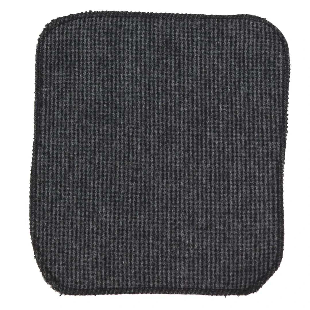 281 - Men's Charcoal Herringbone Tweed Wool Tie & Handkerchief 2"