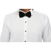 Men's Wing Collar Shirt Tuxedo White Double Cuff Dinner Classic