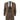IM1 Men's Classic Brown Plain Tailored Fit 3-Piece Suit