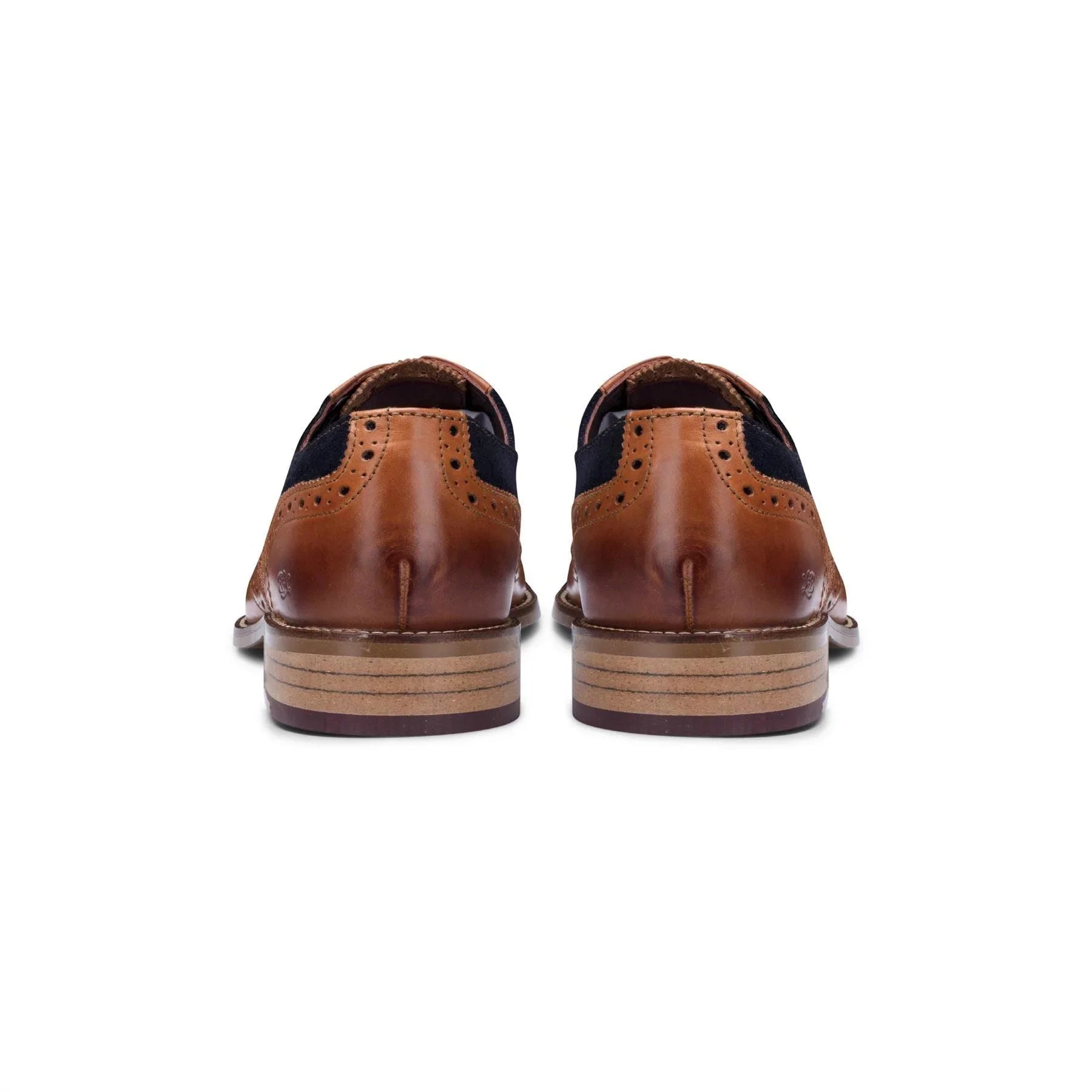 Mens Real Leather Vintage Shoes Brogues 1920s Suede Tweed Laced Shoes Smart Formal