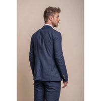 Alvari - Men's Navy Linen Summer Blazer