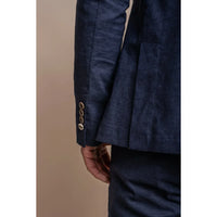 Alvari - Men's Navy Linen Summer Blazer