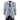 Baresi Men's 3-Piece Grey and Navy Contrasting Classic Summer Check Suit