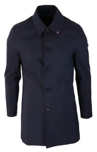 Mens Brando Navy Overcoat