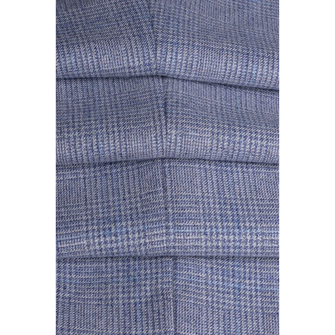 Caridi - Men's Light Blue Wedding Blazer