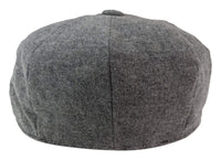 Mens 8 Panel Newsboy Cap - Cavani Martez - Dark Grey