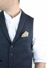 Cavani Martez - Men's Herringbone Tweed Waitcoat