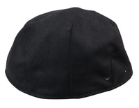 Mens Grandad Baker Flat Black Cap 8 Panel Tweed Vintage Classic Smart Casual 1920s