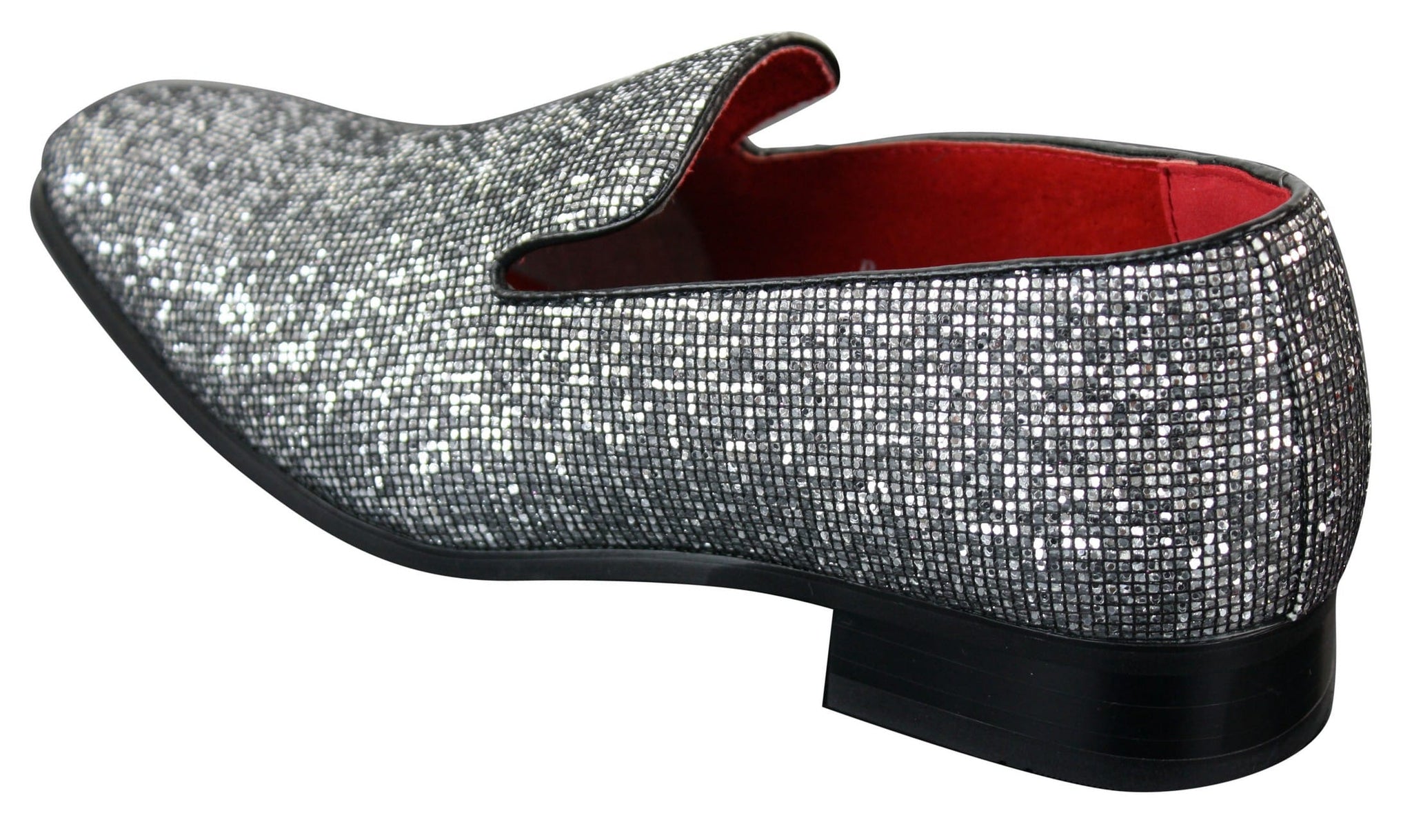 Rossellini Eastend Mens Shiny Slip On Glitter Shoes Party Smart Patent Leather