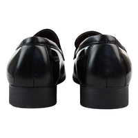 Men's Patent Tassel Slip On Black Loafers