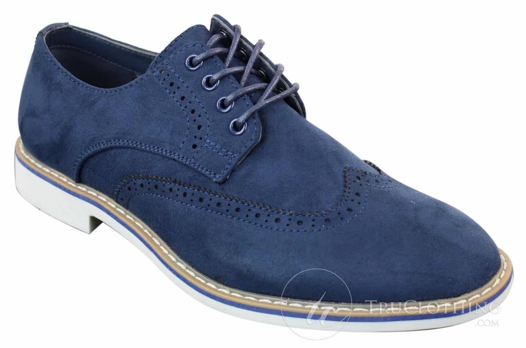 Elong EL0635 - Mens Smart Casual Suede Nubuck Leather Brogues