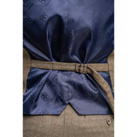 Gaston - Men's Tweed Olive Check Waistcoat