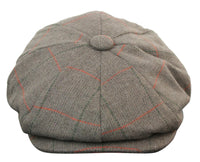 Mens Tweed Check Peaky Blinders Cap