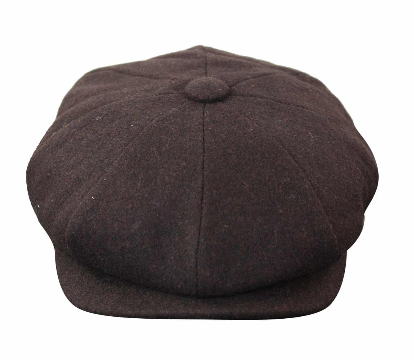 HT6363 - Mens Vintage Tweed Newsboy Peaky Blinders Cap - Brown/Wine