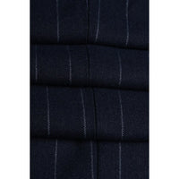 Invincible - Men's Navy Blue Pinstripe Blazer