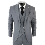 James Men's 3-Piece Grey Classic Fit Suit