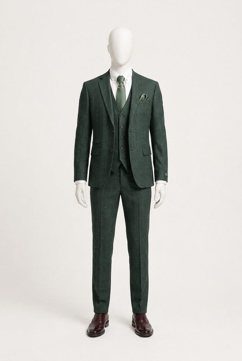 Semi Formal — Green Check Semi-Formal Groom — photo 1
