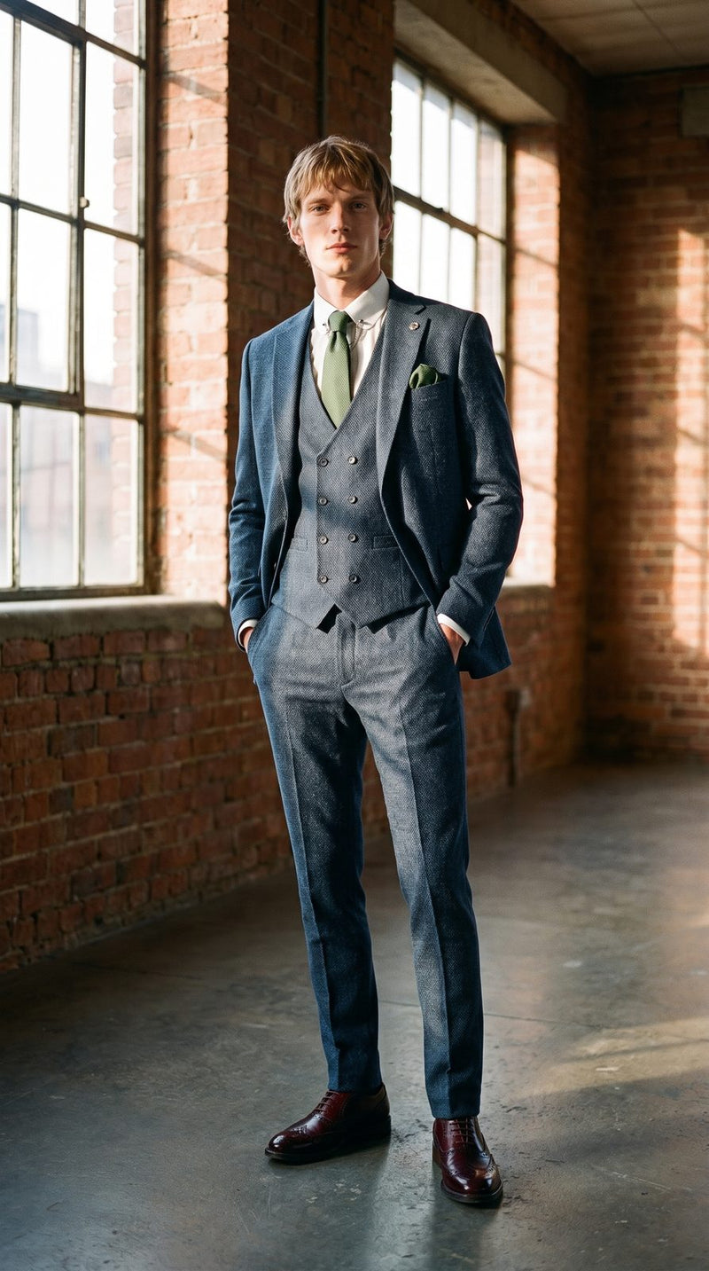 Rustic — Blue Textured Groom — photo 3