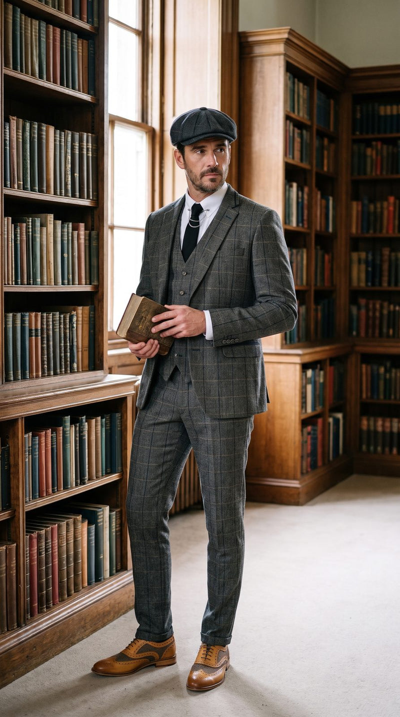 Peaky Blinders — Grey Check Peaky Groom — photo 4