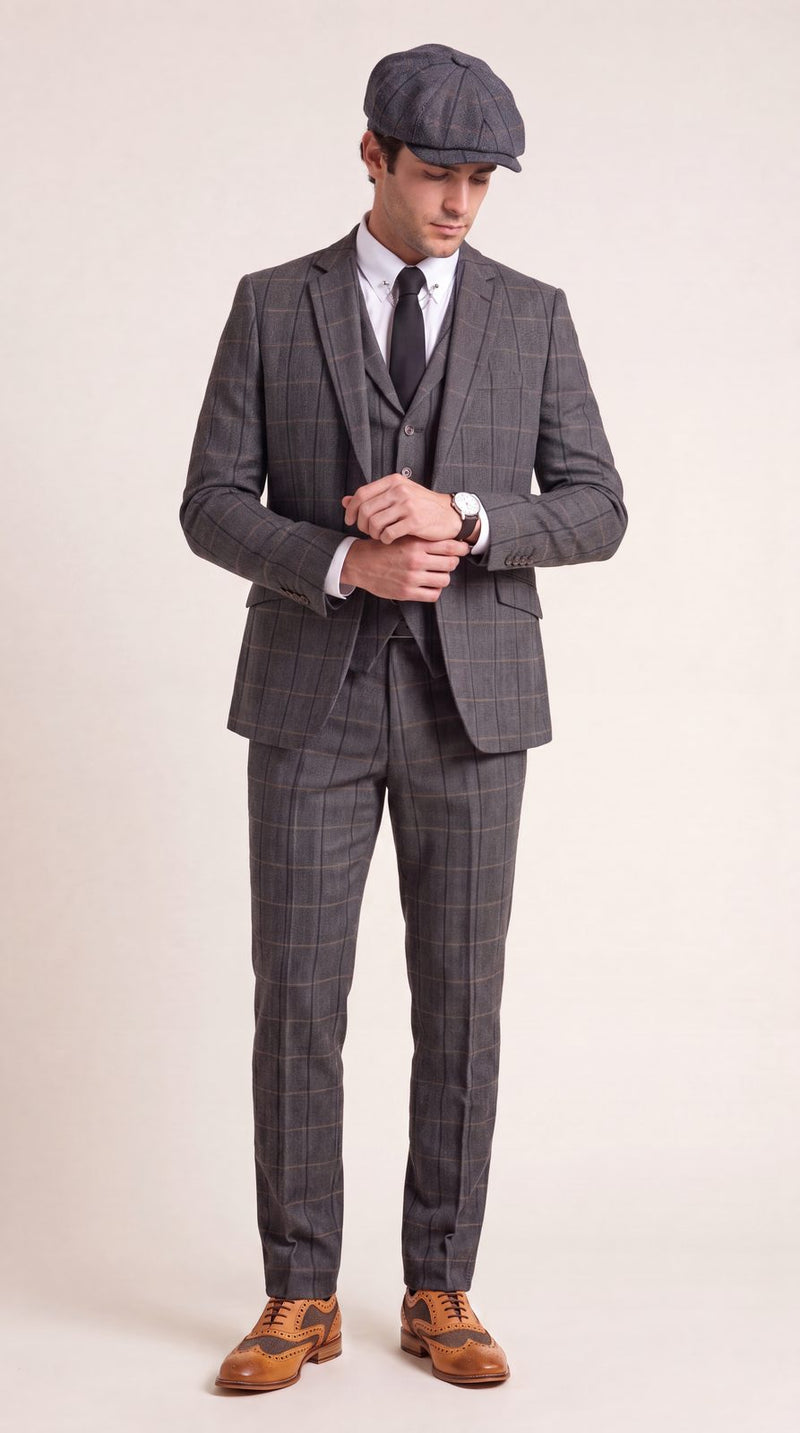 Peaky Blinders — Grey Check Peaky Groom — photo 3