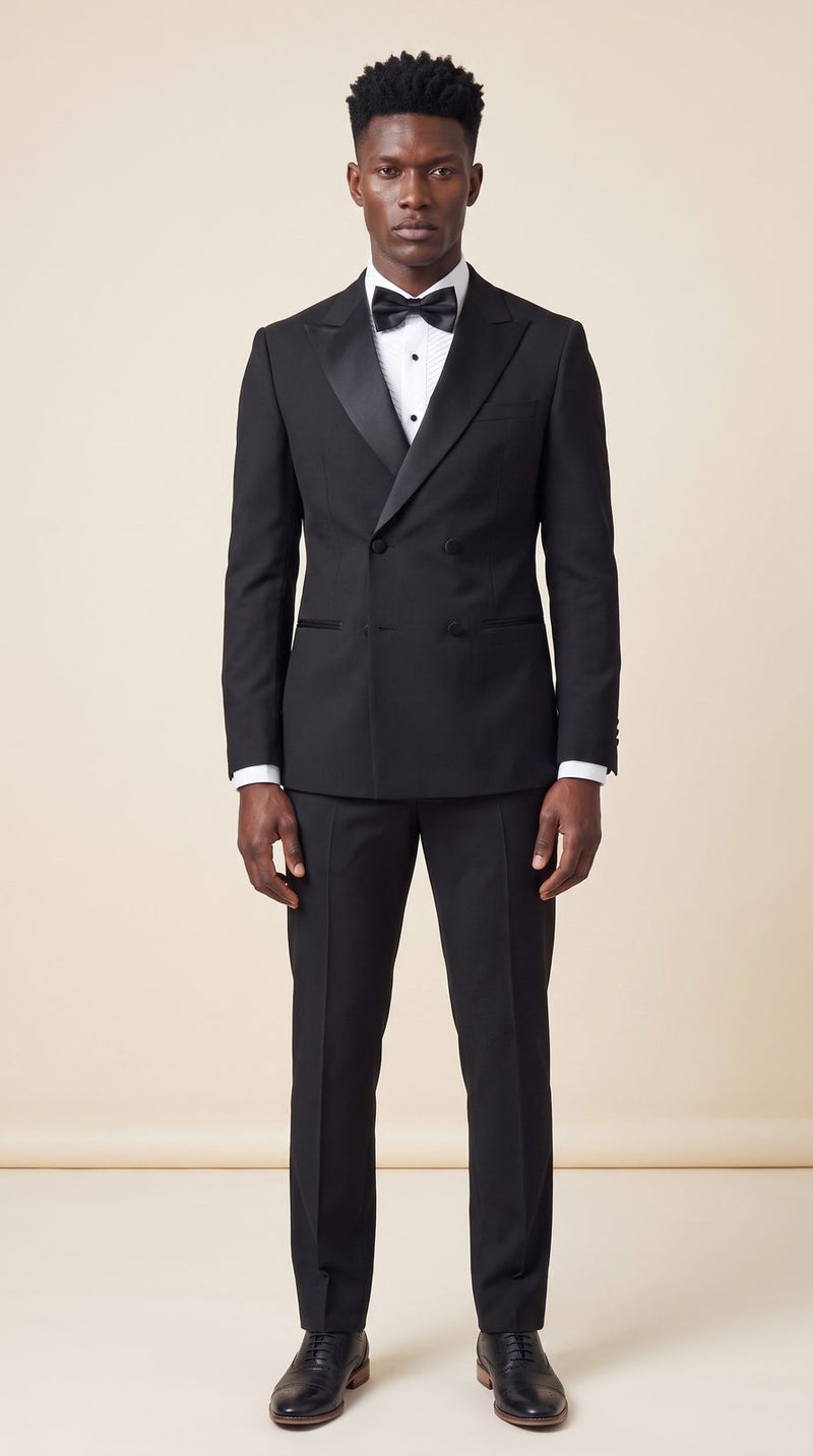 Black Tie — Black Double-Breasted Groom — photo 2