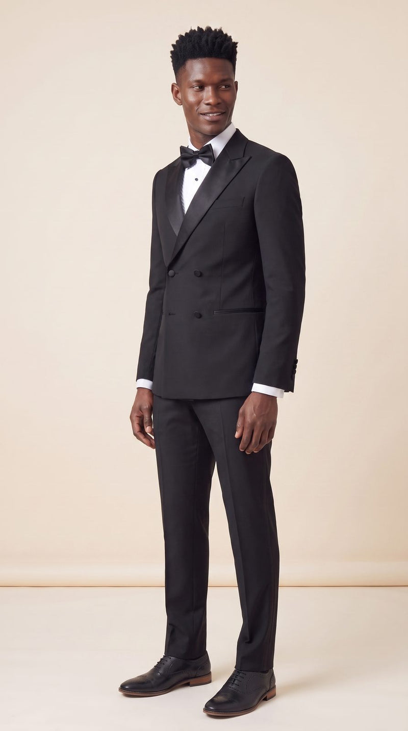 Black Tie — Black Double-Breasted Groom — photo 3