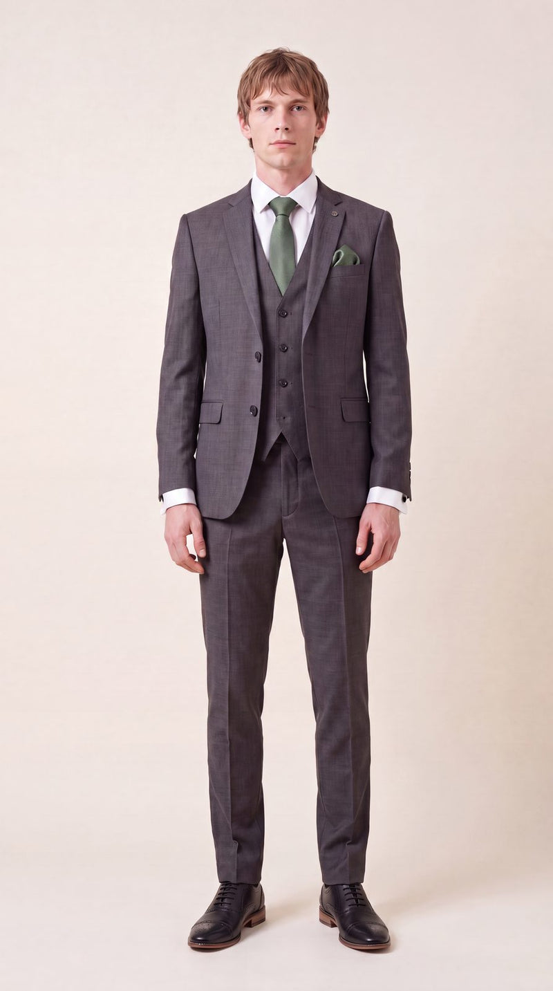 Formal — Charcoal & Sage Formal Groom — photo 2