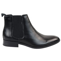 Men's Chelsea Slip On Black Ankle Boots