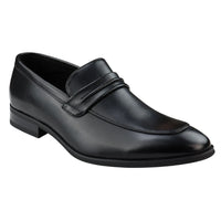 Men's Moccasin Black Loafers Shoes Leather Lined Slip On Smart Formal Shoe