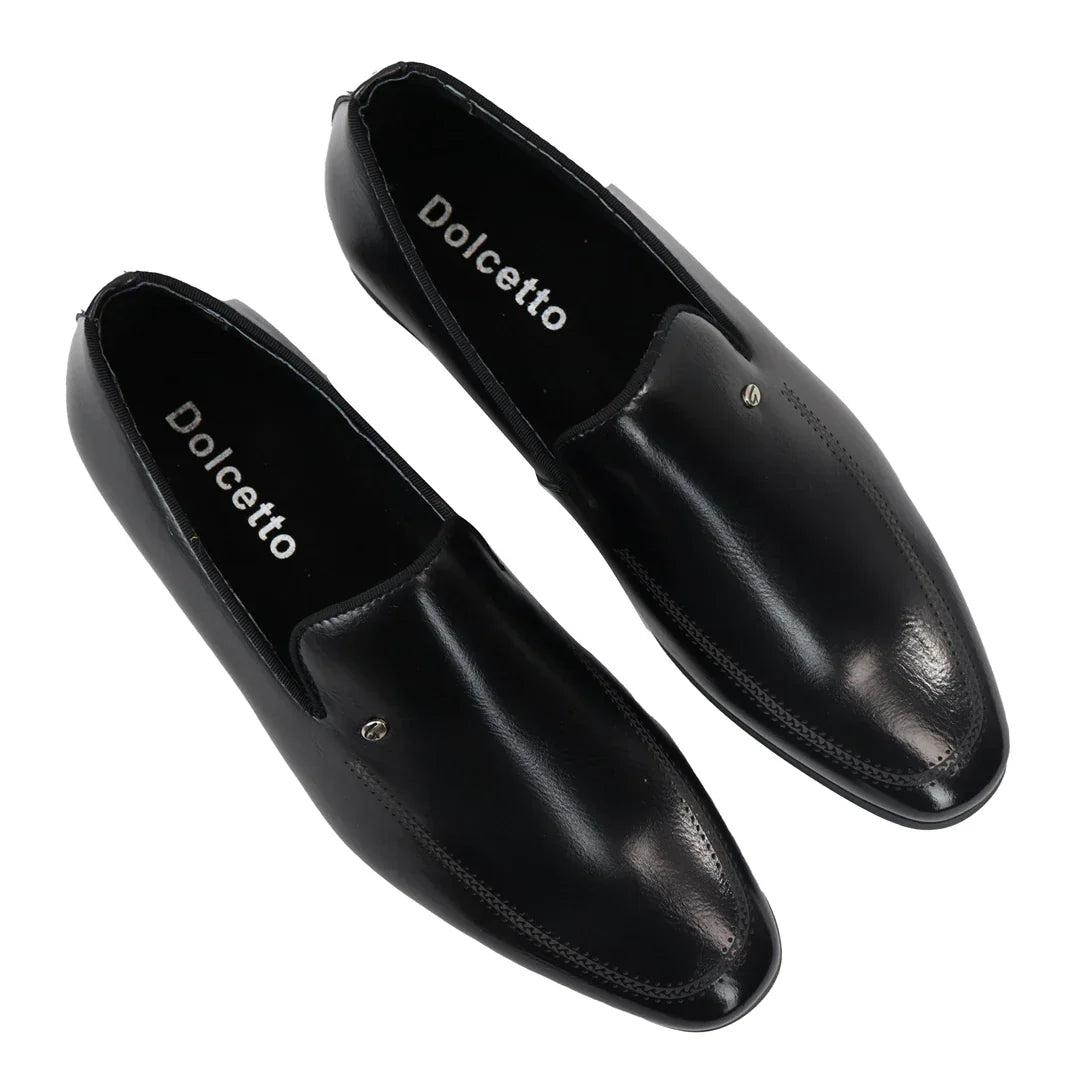 Men's Slip On Black Loafer Shoes