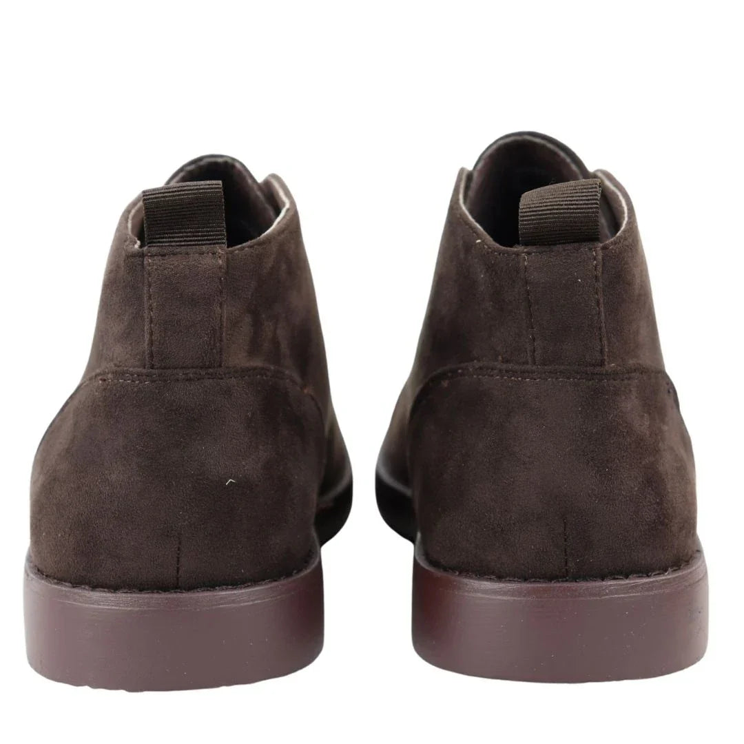 Mens's Chukka Desert Lace Up Brown Ankle Boots
