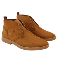 Mens's Chukka Desert Lace Up Tan Ankle Boots
