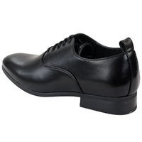 Men's Lace Up Black Derby Oxford Shoes