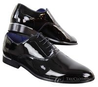 Mens Patent Shiny Formal Shoes