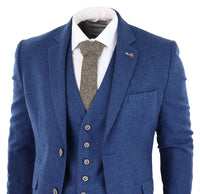 Cavani Orson - Blue Twill 3 Piece Suit