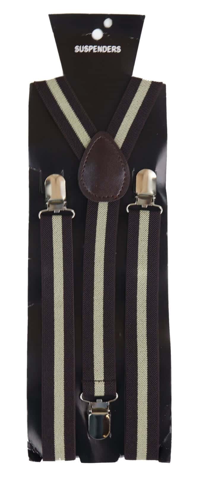 Mens Stripe Classic Trouser Suspenders