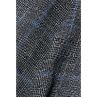Power - Men's Grey Check Slim Fit Waistcoat