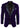 Cavani Rosa - Mens Soft Velvet Black Navy 1 Button Dinner Jacket Tuxedo Blazer Smart Casual Fit-Purple