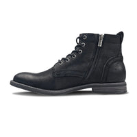 Sebastian - Men's Black Lace Up Leather Desert Boots