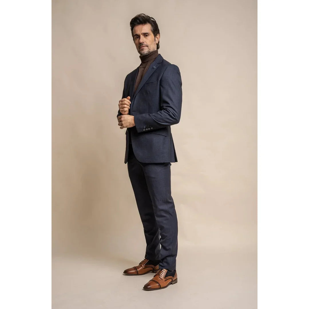 Seeba - Men's Classic Navy Blue Blazer