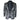 STZ64-65 - Men's Velvet Paisley Floral Blazer Silver Black Tuxedo Jacket