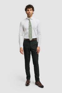 Caridi - Men's Olive Green Tweed Trousers