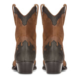 Mens High Western Boots Real Leather Brown Riding Dancing Hunting Cowboy Vintage Pointed Toe