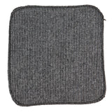 281 - Men's Grey Herringbone Tweed Wool Tie & Handkerchief 2"