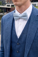 Men’s Light Blue Double Layer Bow Tie
