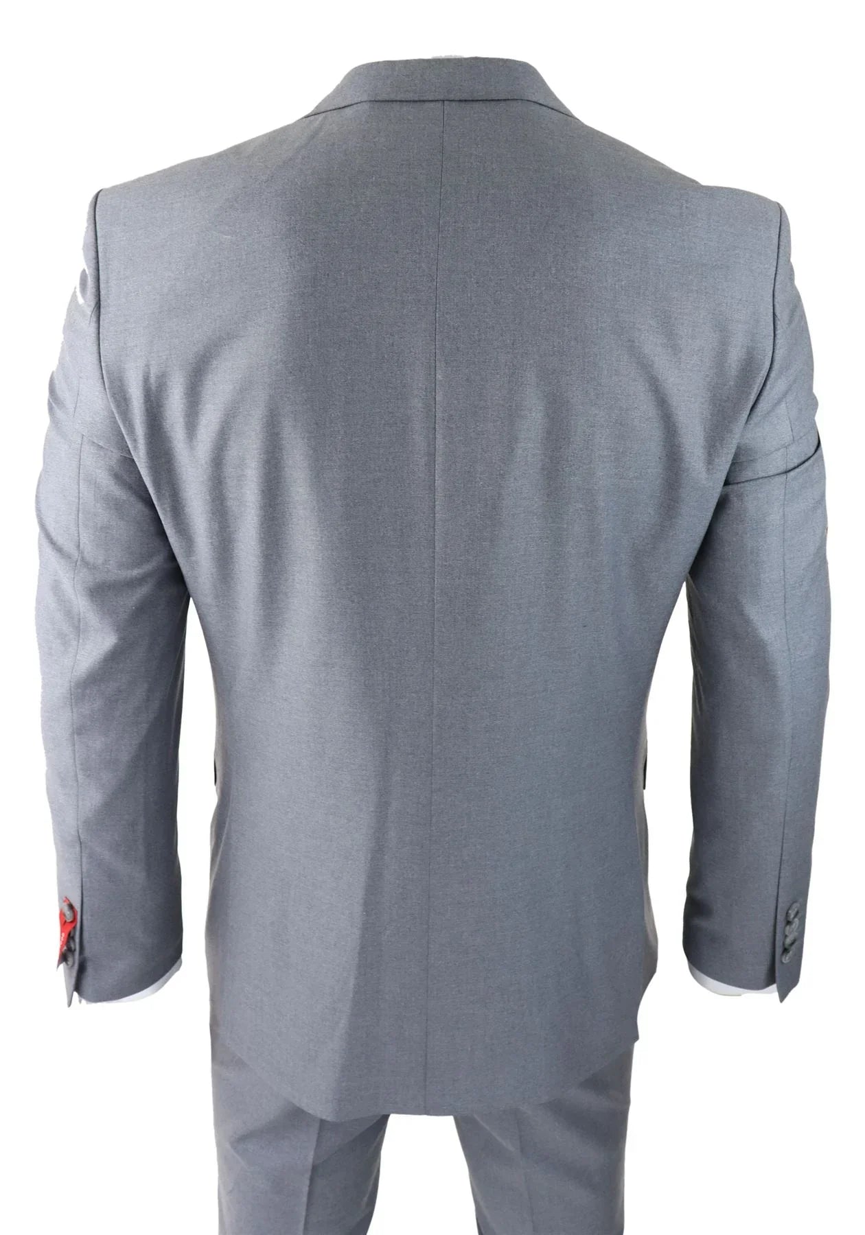 Mens Classic Grey 3 Piece Suit Slim Fit Vintage Retro Smart Formal Wedding