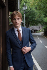 Men’s Light Brown Solid Slim Tie