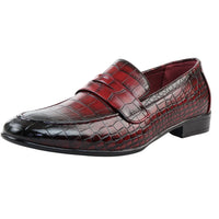 Men's Slip On Formal Red Loafers